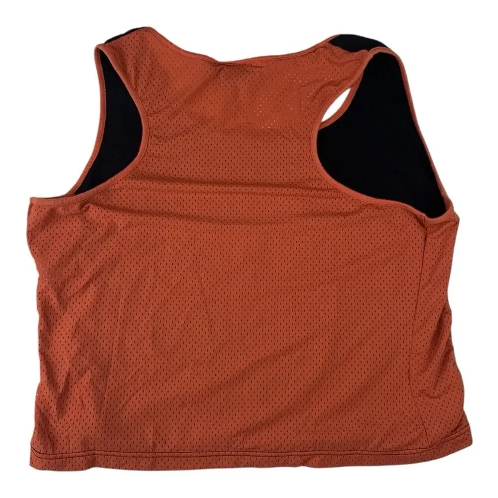 Harley Davidson women's 3x Black Orange Logo Tank hog biker ride mesh moto